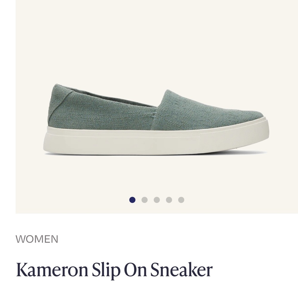 Toms Kameron slip-on sneaker in Bonsai Green